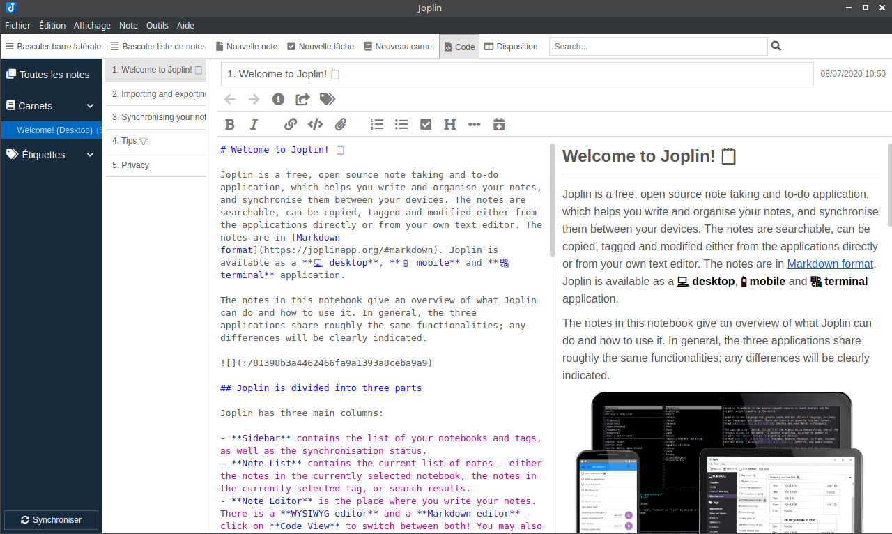 char-editor-width=80 Joplin for programmers